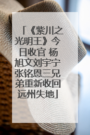 《紫川之光明王》今日收官 杨旭文刘宇宁张铭恩三兄弟重新收回远州失地