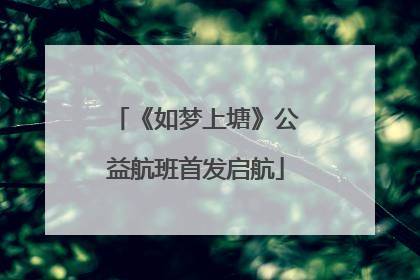 《如梦上塘》公益航班首发启航