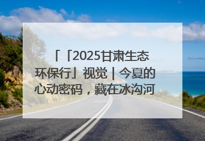 「2025甘肃生态环保行」视觉｜今夏的心动密码，藏在冰沟河的潋滟波光里