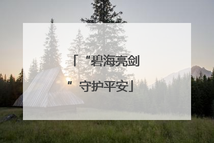 “碧海亮剑”守护平安