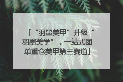 “羽墨美甲”升级“羽墨美学”，一站式团单重仓美甲第三赛道