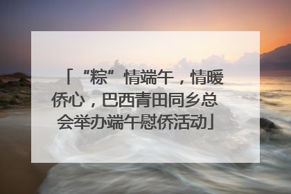 “粽”情端午，情暖侨心，巴西青田同乡总会举办端午慰侨活动