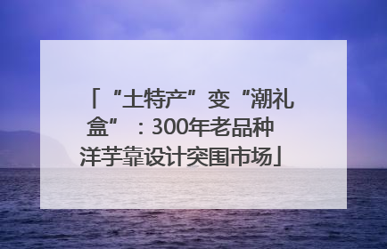 “土特产”变“潮礼盒”：300年老品种洋芋靠设计突围市场