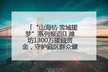 “山海情·雪域援梦”系列报道⑪ 潍坊1300万援藏资金，守护藏区群众健康“最后一公里”