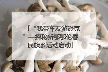 “我带车友游逊克”—探秘新鄂鄂伦春民族乡活动启动