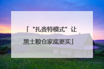 “扎赉特模式”让黑土粮仓家底更实