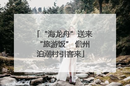 “海龙舟”送来“旅游饭” 儋州泊潮村引客来