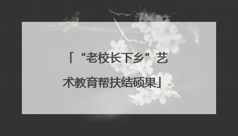 “老校长下乡”艺术教育帮扶结硕果