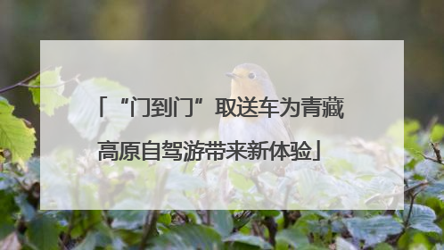 “门到门”取送车为青藏高原自驾游带来新体验