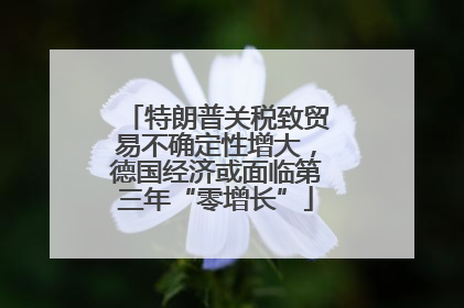 特朗普关税致贸易不确定性增大，德国经济或面临第三年“零增长”
