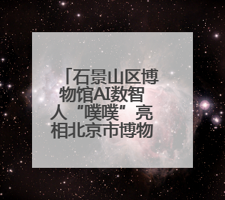 石景山区博物馆AI数智人“噗噗”亮相北京市博物馆科技月