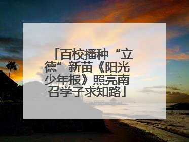 百校播种“立德”新苗《阳光少年报》照亮南召学子求知路