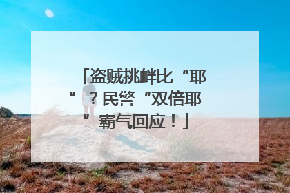 盗贼挑衅比“耶”？民警“双倍耶”霸气回应！