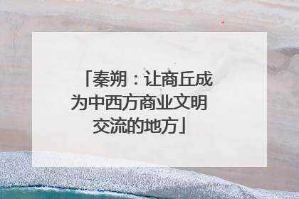 秦朔：让商丘成为中西方商业文明交流的地方