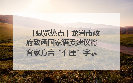 纵览热点｜龙岩市政府致函国家语委建议将客家方言“亻厓”字录入《新华字典》引发热议，当地回应