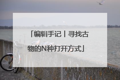 编辑手记丨寻找古物的N种打开方式