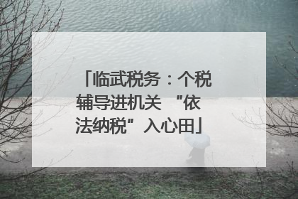 临武税务：个税辅导进机关 “依法纳税”入心田