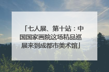 七人展、第十站：中国国家画院这场精品巡展来到成都市美术馆