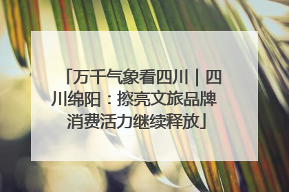 万千气象看四川｜四川绵阳：擦亮文旅品牌 消费活力继续释放