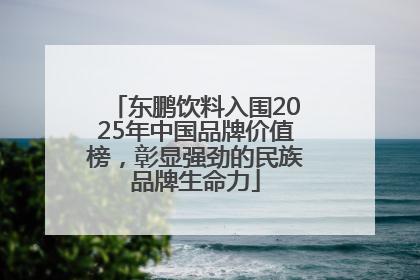 东鹏饮料入围2025年中国品牌价值榜，彰显强劲的民族品牌生命力