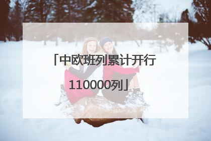 中欧班列累计开行110000列