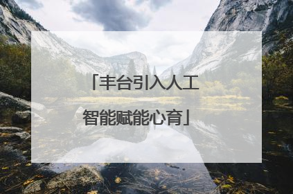 丰台引入人工智能赋能心育