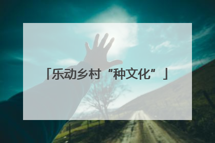 乐动乡村“种文化”
