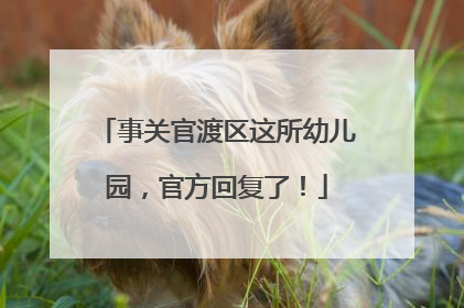 事关官渡区这所幼儿园，官方回复了！