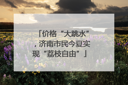 价格“大跳水”，济南市民今夏实现“荔枝自由”