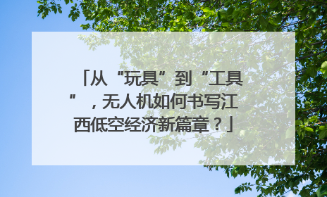 从“玩具”到“工具”，无人机如何书写江西低空经济新篇章？