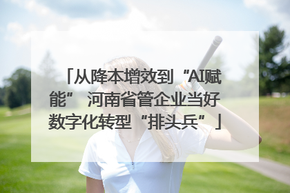 从降本增效到“AI赋能” 河南省管企业当好数字化转型“排头兵”