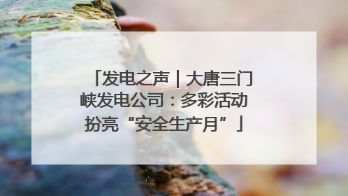 发电之声｜大唐三门峡发电公司：多彩活动扮亮“安全生产月”