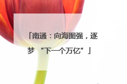 南通：向海图强，逐梦 “下一个万亿”