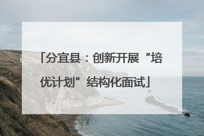 分宜县：创新开展“培优计划”结构化面试