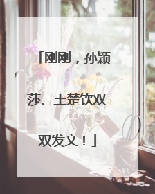 刚刚，孙颖莎、王楚钦双双发文！