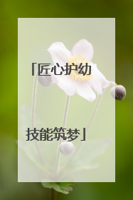 匠心护幼 技能筑梦