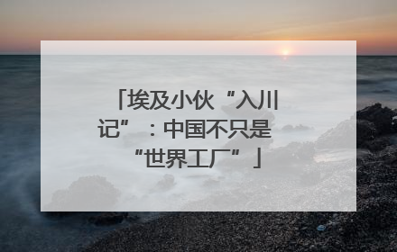 埃及小伙“入川记”：中国不只是“世界工厂”