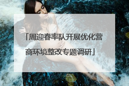 周迎春率队开展优化营商环境整改专题调研