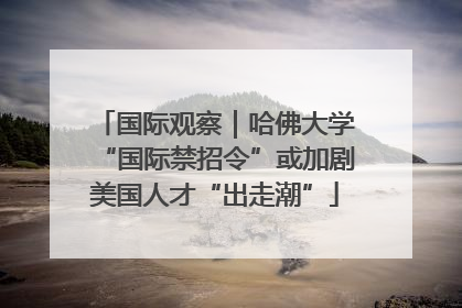国际观察｜哈佛大学“国际禁招令”或加剧美国人才“出走潮”