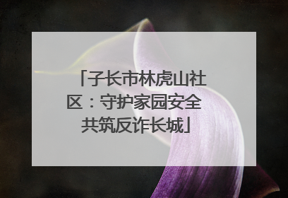 子长市林虎山社区：守护家园安全 共筑反诈长城