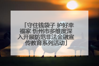 守住钱袋子 护好幸福家 忻州市多维度深入开展防范非法金融宣传教育系列活动
