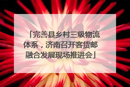 完善县乡村三级物流体系，济南召开客货邮融合发展现场推进会