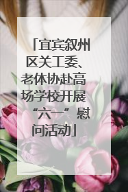 宜宾叙州区关工委、老体协赴高场学校开展“六一”慰问活动