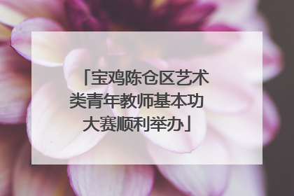 宝鸡陈仓区艺术类青年教师基本功大赛顺利举办