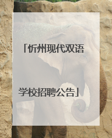 忻州现代双语学校招聘公告