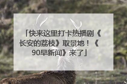 快来这里打卡热播剧《长安的荔枝》取景地！《90早新闻》来了