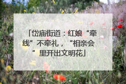 岱庙街道：红娘“牵线”不牵礼，“相亲会”里开出文明花