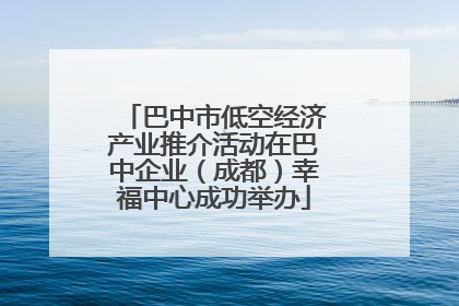 巴中市低空经济产业推介活动在巴中企业（成都）幸福中心成功举办