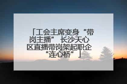工会主席变身“带岗主播” 长沙天心区直播带岗架起职企“连心桥”