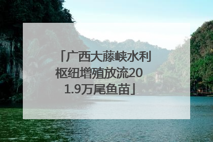 广西大藤峡水利枢纽增殖放流201.9万尾鱼苗